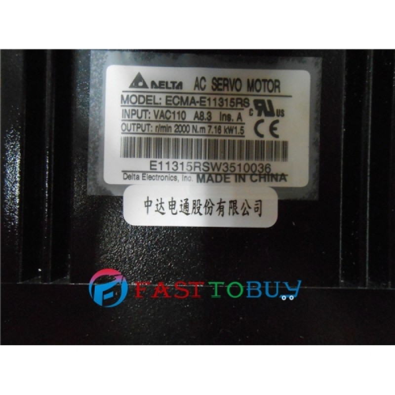 Delta 1500W 1.5KW A2 Series Servo System (Drive + Motor) ASD-A2-1521-L + ECMA-E11315RS New