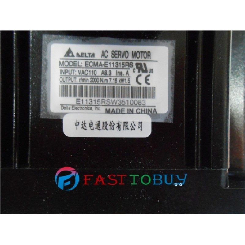 Delta 1500W 1.5KW A2 Series Servo System (Drive + Motor) ASD-A2-1521-M + ECMA-E11315RS New