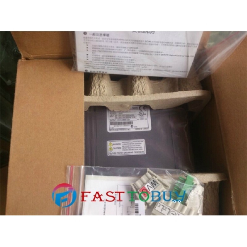 ECMA-J11020SS+ASD-A2-2043-M Delta 400V 2KW 6.37NM 3000r/min 100mm AC Servo Keyway Motor Drive kits brake with 3M cable