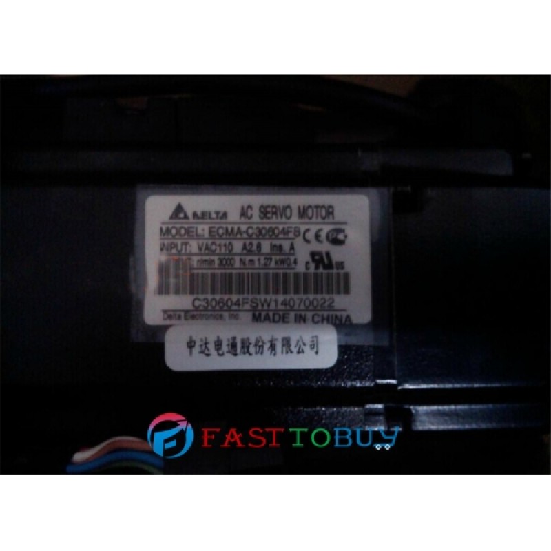 ECMA-C30604FS Delta AC Servo Motor 220V 400W 1.27NM 3000rpm with Keyway brake New