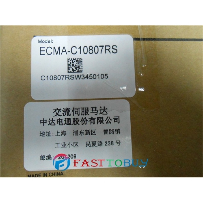 ECMA-C10807RS Delta AC Servo Motor 220V 750W 2.39NM 3000rpm with Keyway Oil Seal New