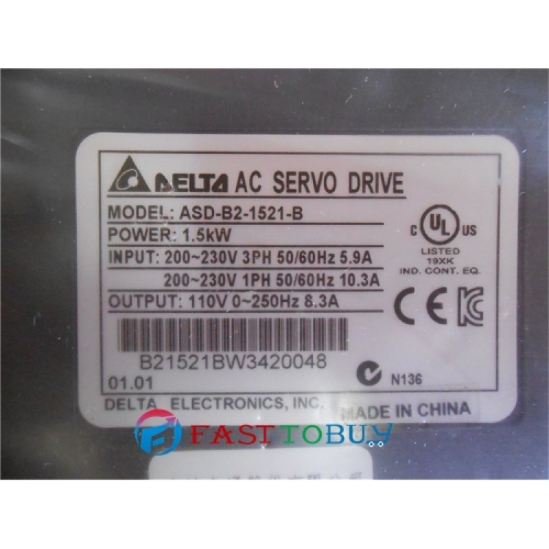ECMA-E21315RS+ASD-B2-1521-B Delta 220V 1.5KW 7.16NM 2000RPM 130mm AC Servo Motor Drive kits Oil Seal with 3M cable