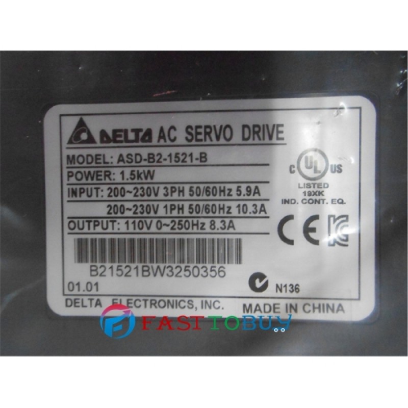 ECMA-E21315SS+ASD-B2-1521-B Delta 220V 1.5KW 7.16NM 2000RPM 130mm AC Servo Motor Drive kits Oil Seal brake with 3M cable
