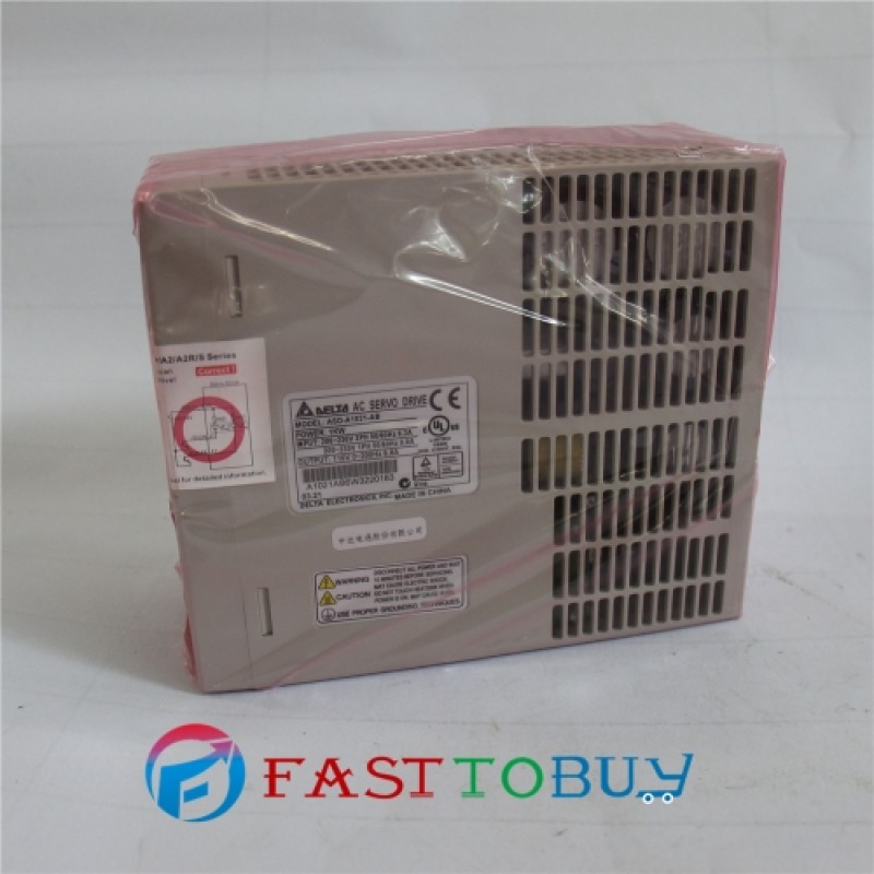 ECMA-E31310FS+ASD-A1021-AB Delta 220V 1KW 4.77NM 2000RPM 130mm AC Servo Motor Drive kits brake 2500ppr with 3M cable