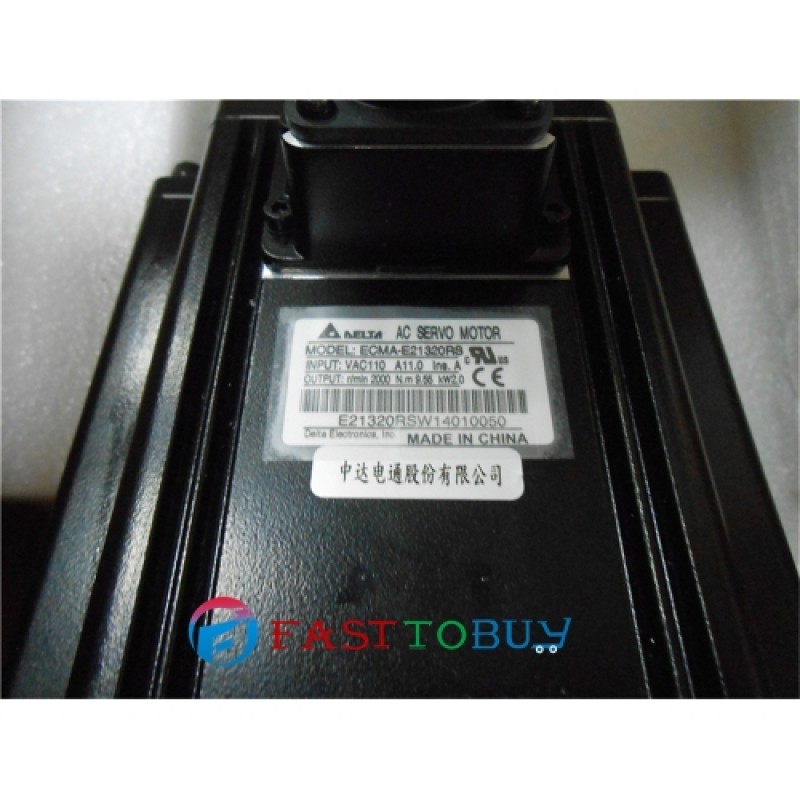 ECMA-E21320RS Detla AC Servo Motor 220V 2KW 9.55NM 2000rpm 130mm with Keyway oil seal New