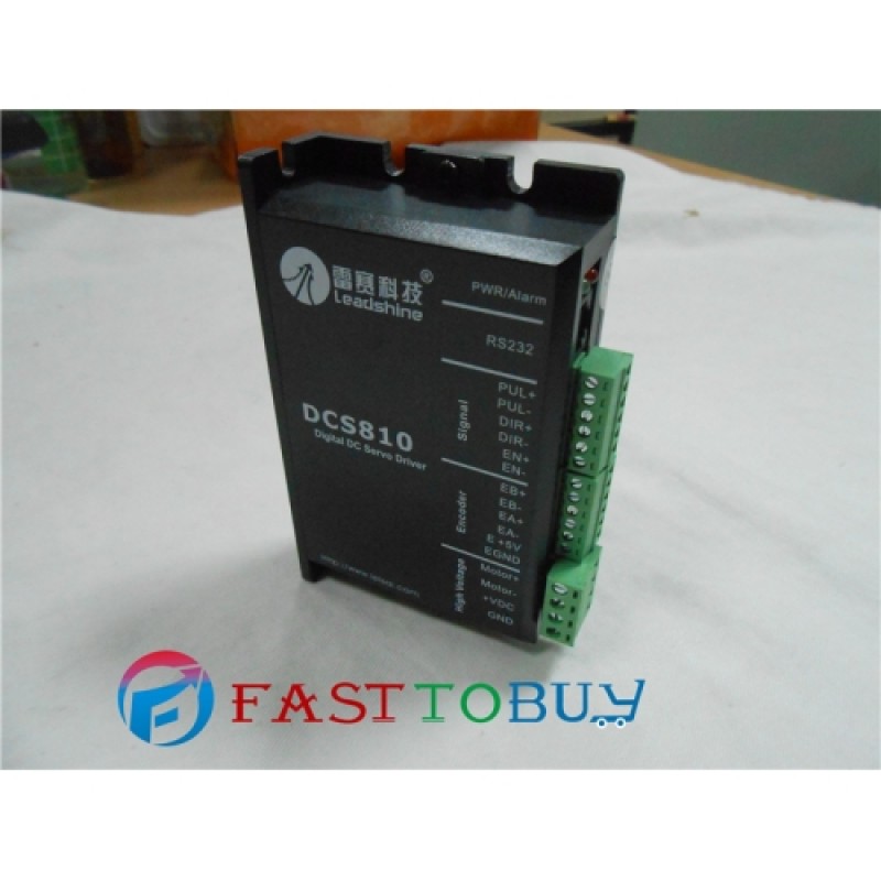 Leadshine 24V 50W 21.4ozin 0.15NM  3500RPM DC Brushed Servo Motor Drive kits DCM50202-02D-1000+DCS810