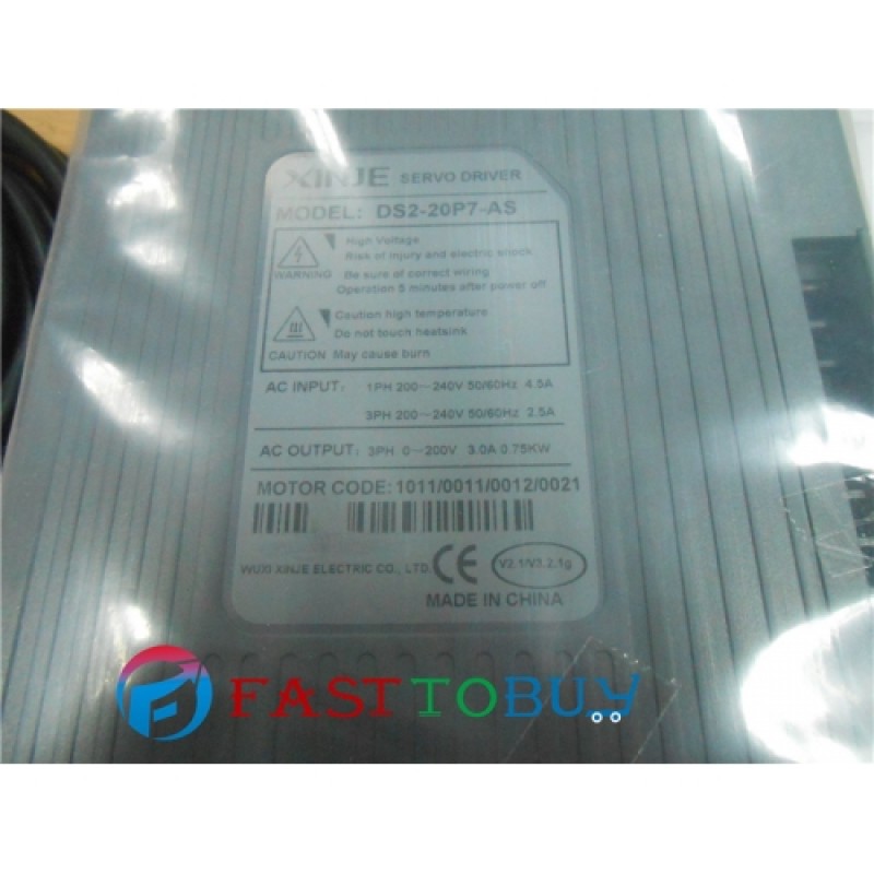 Xinje Servo Drive DS2-20P7-AS 750w 0.75kw Single Phase AC200~240V 50/60Hz New