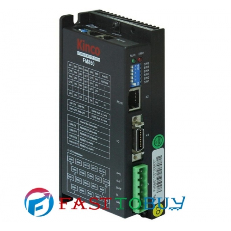 2PH 86mm NEMA34 3A 4.5NM 643ozin 24-70VDC Stepper motor Drive kits  2S86Q-05180+FM860