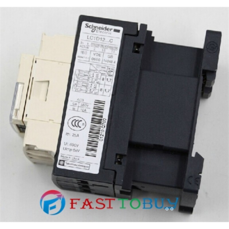 LC1D12Q7C LC1-D12Q7C Contactor TeSys D 12A AC 380V 50/60Hz New