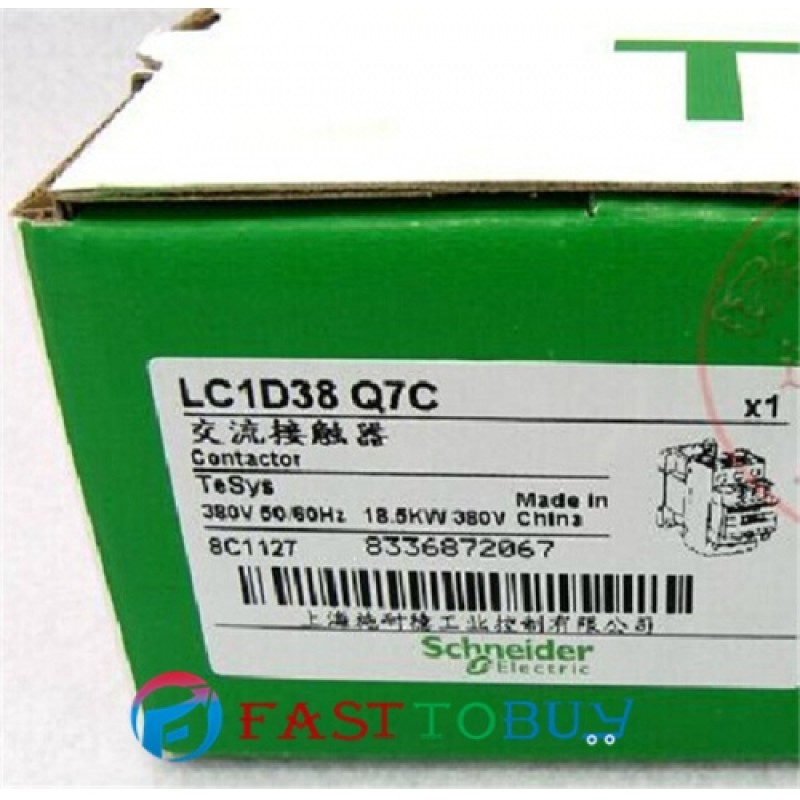 LC1D38Q7C LC1-D38Q7C Contactor TeSys D 38A AC 380V 50/60Hz New