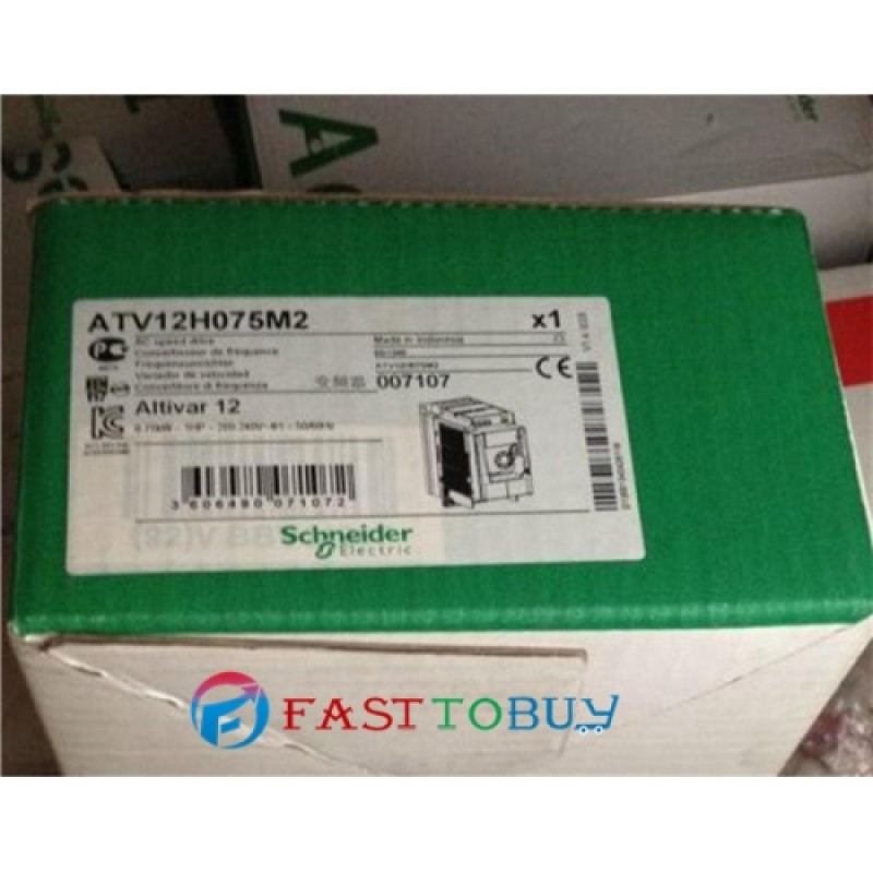 ATV12H075M2 VFD Inverter  Input 1ph 220V Output 3ph 220V 4.2A 0.5~400Hz 0.75KW 1HP New