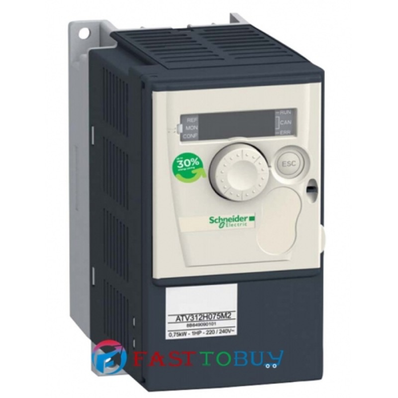 ATV312H075M2 VFD Inverter  Input 1ph 220V Output 3ph 220V 4.8A 0.5~500Hz 0.75KW 1HP with EMC New