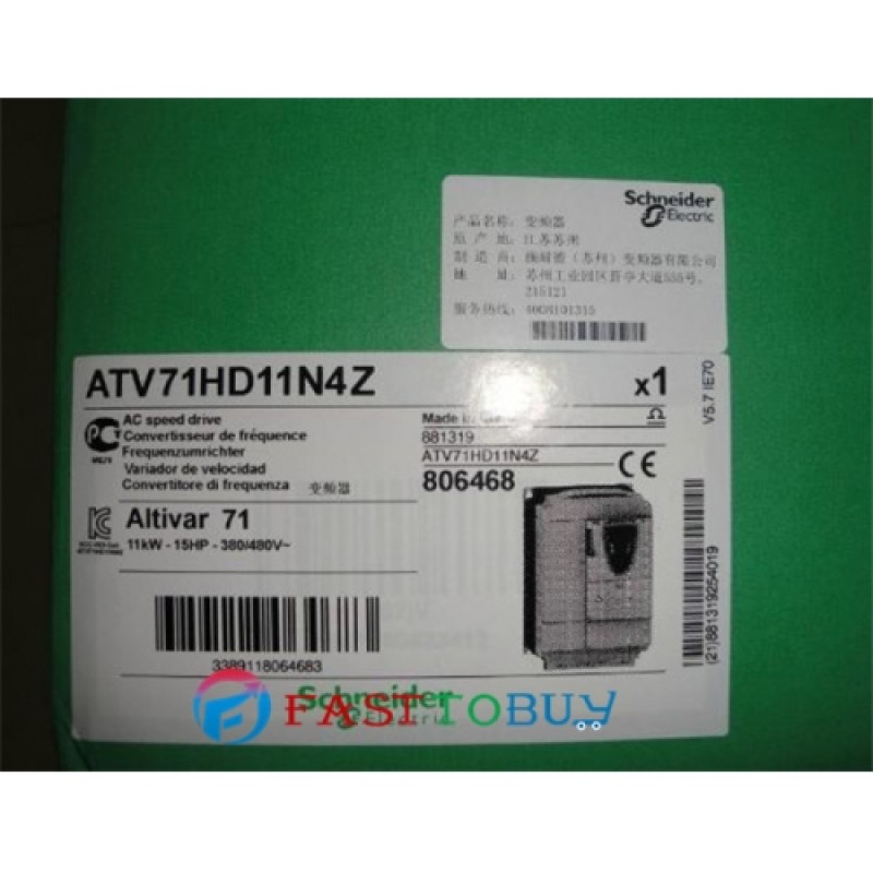 ATV71HD11N4Z VFD Inverter  Input 3ph 380V Output 3ph 380~480V 27.7A 0.1~599Hz 11KW 15HP New