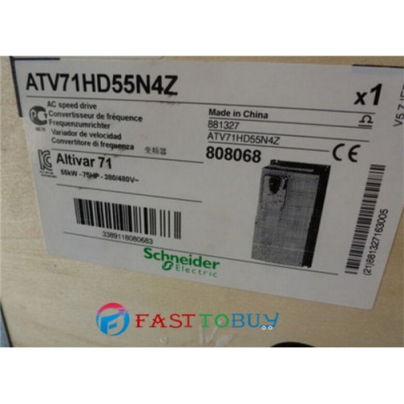 ATV71HD55N4Z VFD Inverter  Input 3ph 380V Output 3ph 380~480V 116A 0.1~500Hz 55KW 75HP New