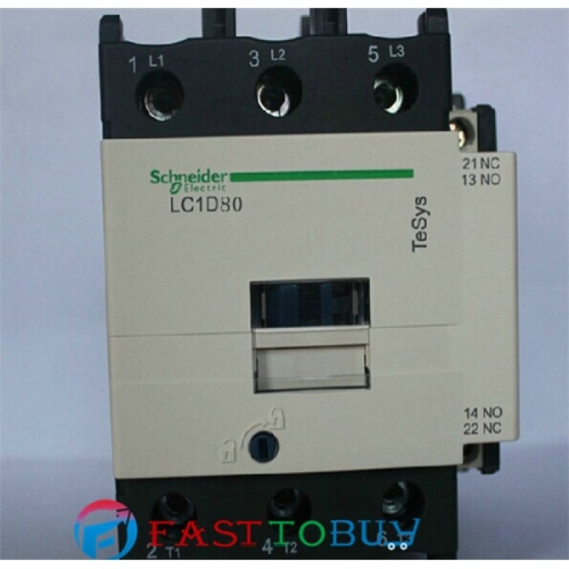 LC1D80M7C LC1-D80M7C TeSys D Contactor 80A AC 220V 50/60Hz New
