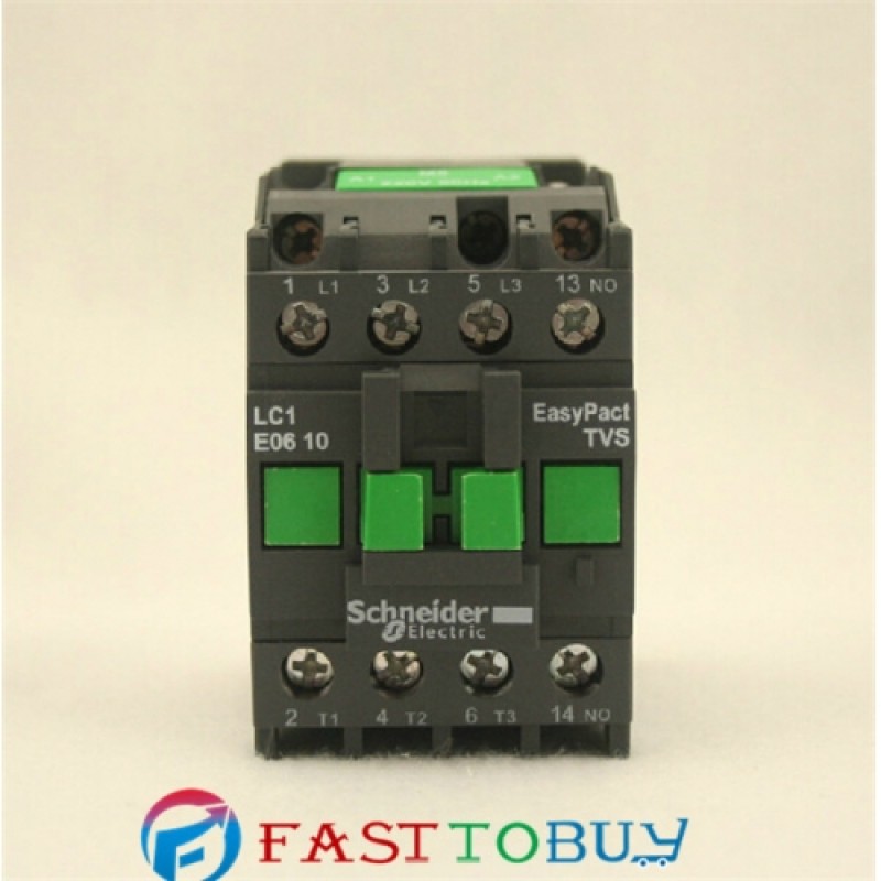LC1E0610M5N AC220V 6A 1NO EasyPact TVS Contactor New