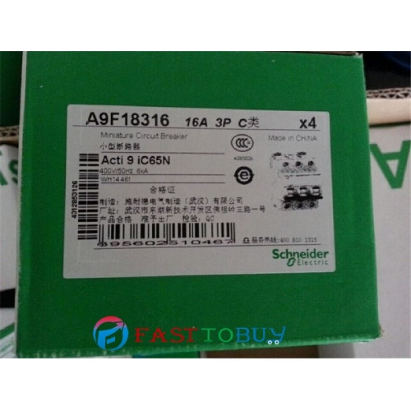 IC65N 3P C16A A9F18316 Miniature Ciruit Breaker 10pcs/lot New