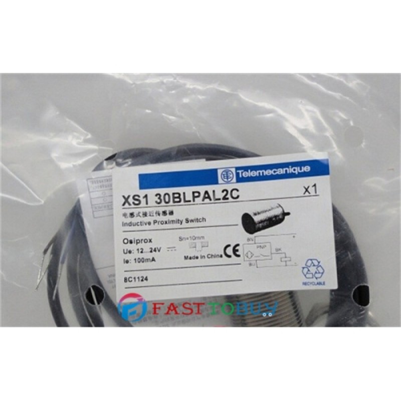 XS130BLPAL2C Proximity Switch 12~24V DC PNP NO 3-wire Embedded type  2M Cable New
