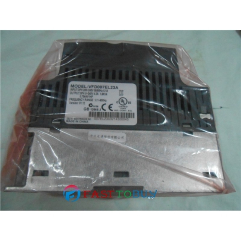 Delta AC Motor Drive Inverter VFD007EL23A VFD-EL Series 1HP 3 Phase 750W 220V New