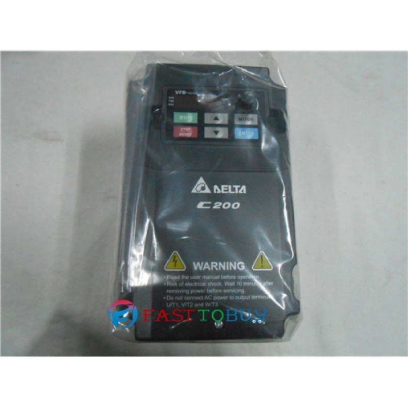 Delta AC Motor Drive Inverter VFD022CB21A-20 VFD-C200 Series 3HP 1 phase 220V 2200W NEW