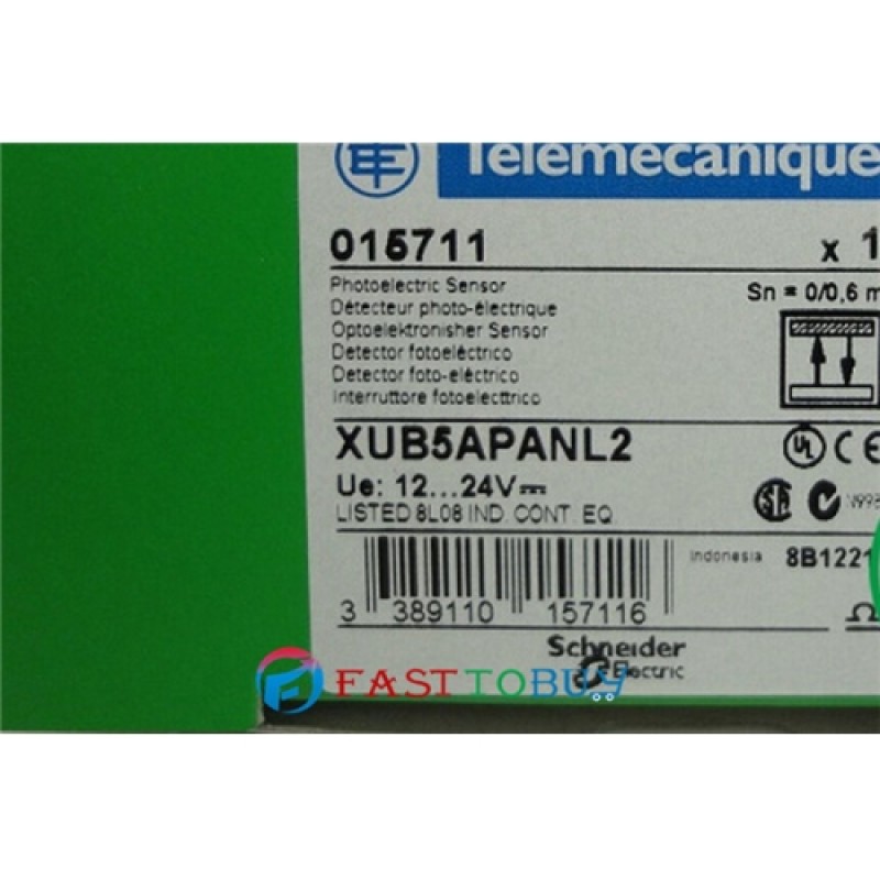 XUB5APANL2 Optoelectronic switch Cylindrical M18 Plastic 3 wire PNP DC New