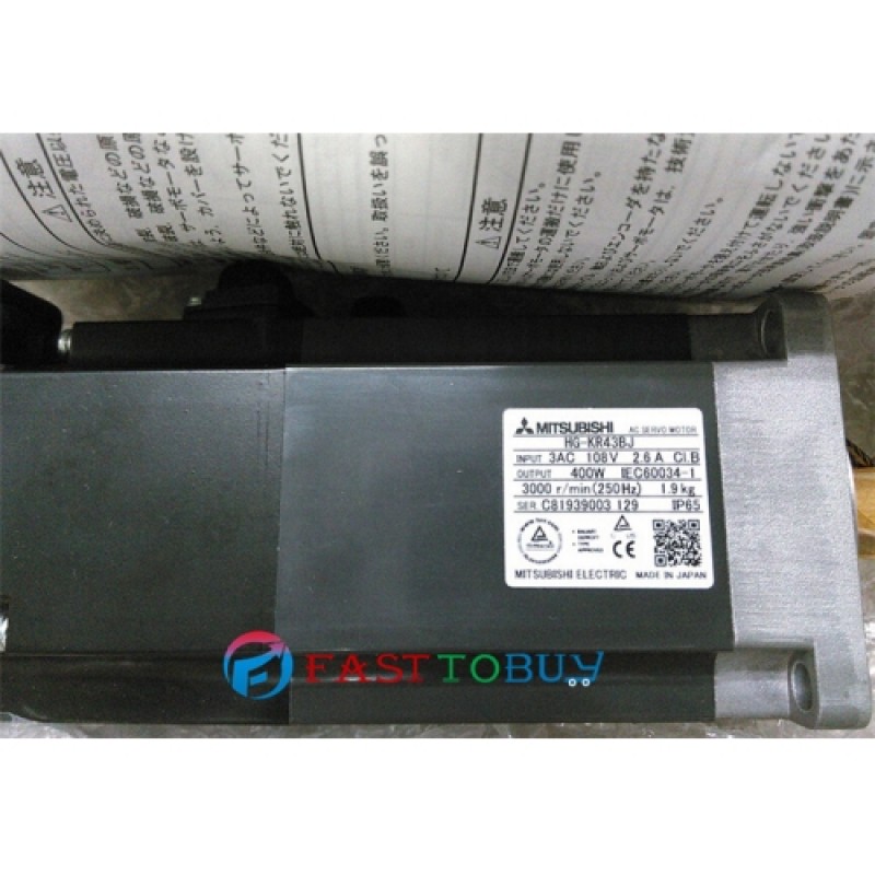 HG-KR43BJ AC Servo Motor 2.6A 400W 1.3NM 3000rpm Brake Oil seal with 3M Cable New