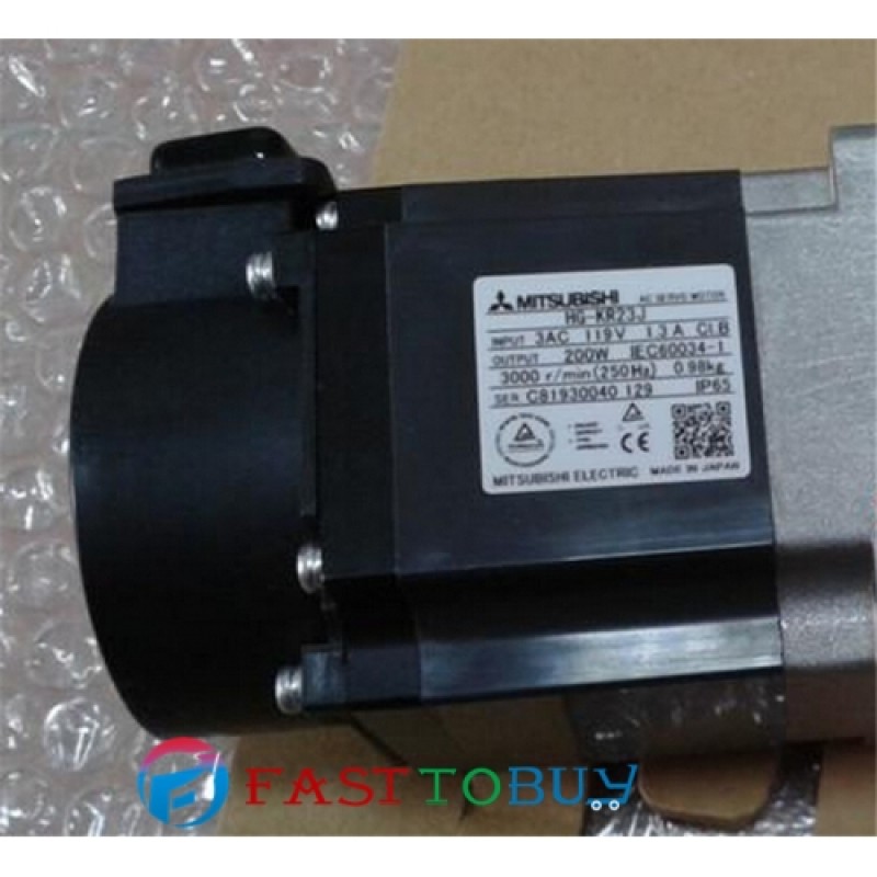 HG-KR23J+MR-J4-20A 1.3A 200W 0.64NM 3000rpm Oil seal AC Servo Motor Drive Kit with 3M Cable New