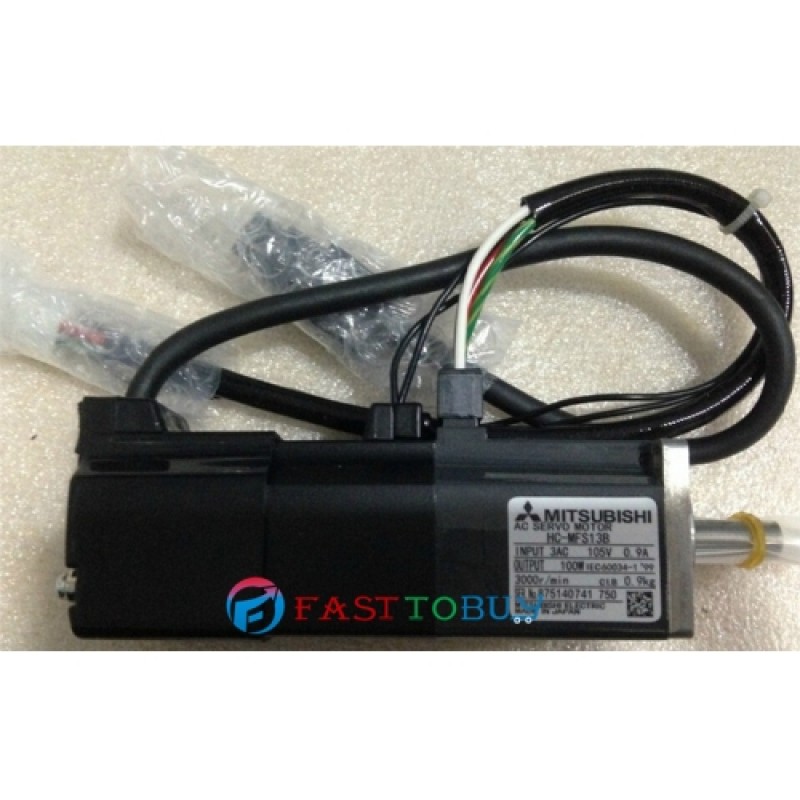HC-MFS13B+MR-J2S-10A 200V 0.85A 100W 0.32NM 3000rpm Brake AC servo motor Drive Kit with 3M Cable New