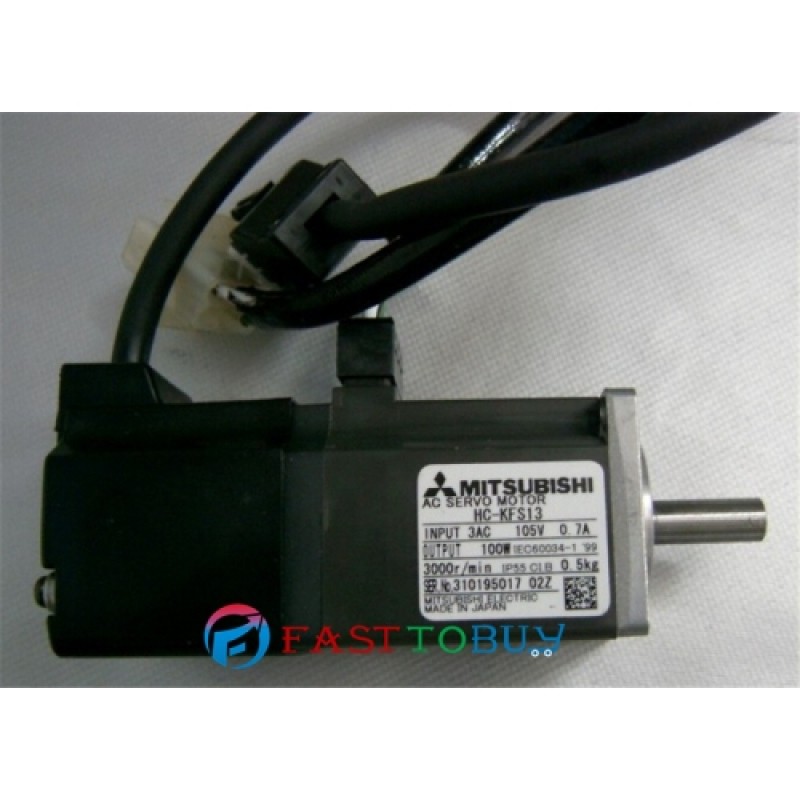 HC-KFS13+MR-J2S-10B 200V 0.71A 100W 0.32NM 3000rpm AC servo motor Drive Kit with 3M Cable New