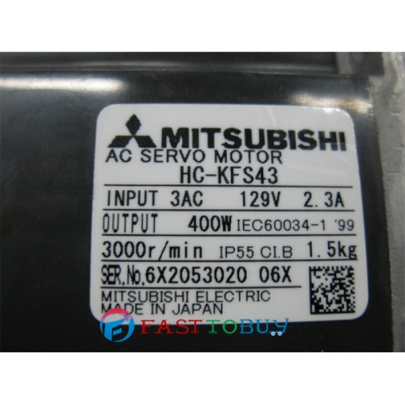 HC-KFS43+MR-J2S-40A 200V 2.3A 400W 1.3NM 3000rpm AC servo motor Drive Kit with 3M Cable New