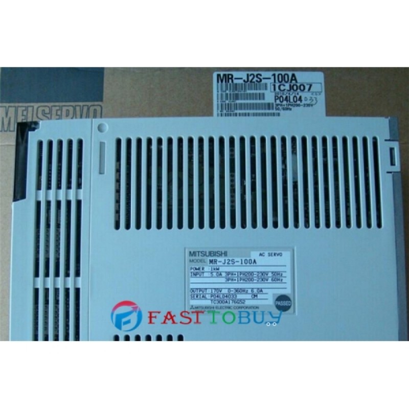 HC-SFS102B+MR-J2S-100A 200V 6A 1KW 4.78NM 2000rpm Brake AC servo motor Drive Kit with 3M Cable New