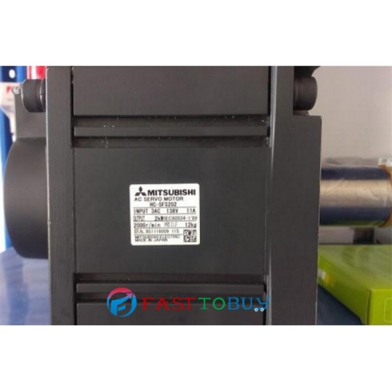 HC-SFS202+MR-J2S-200A 200V 11A 2KW 9.55NM 2000rpm AC servo motor Drive Kit with 3M Cable New