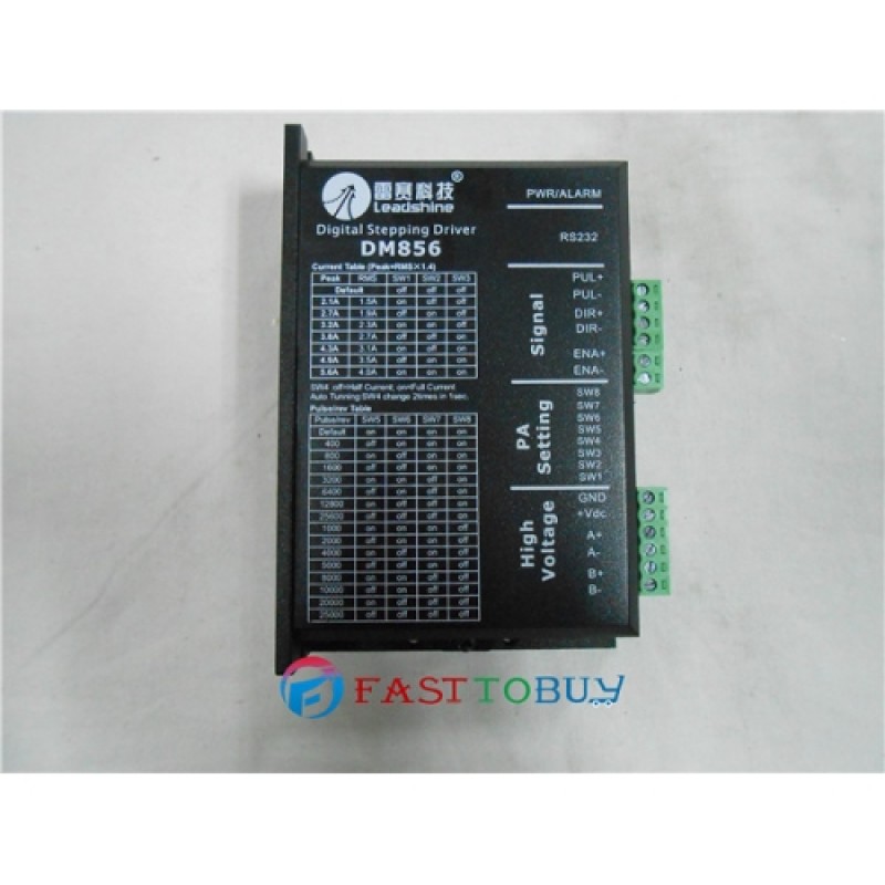 DM856 Leadshine 2 phase digital stepper drive 18-80DCV 0.3-5.6A 2-128 5-125 motor adapter 42 57 86 original brand new
