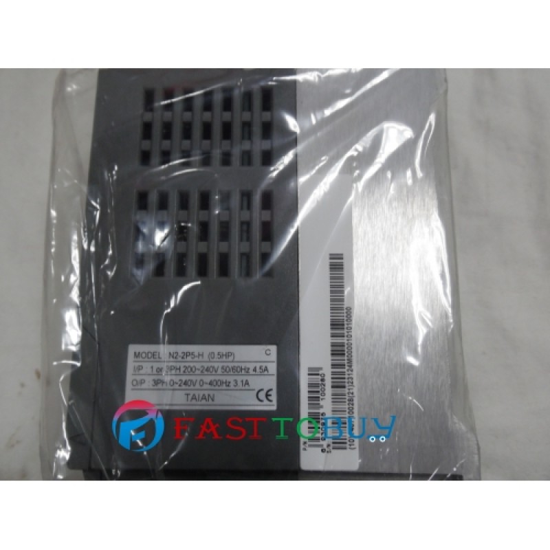 Single/Three-phase 200V 3.1A 0.4KW 1/2HP TECO Inverter N2-2P5-H NEW