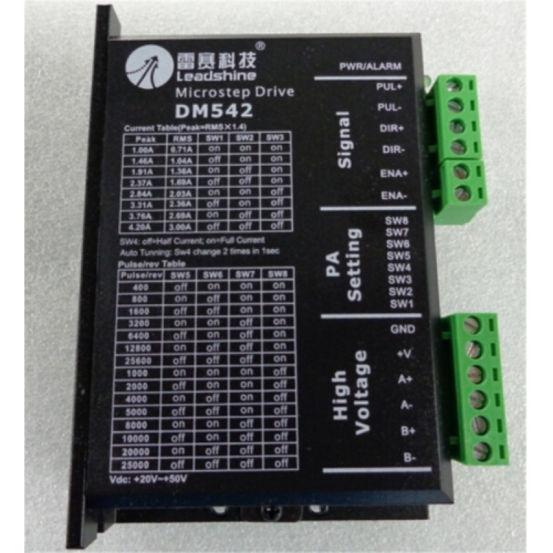 Stepper Motor Drive 2ph 4A 1.3NM NEMA23 57mm 4 Wire 18-50VDC For CNC Engraving Machine 57HS13B+DM542