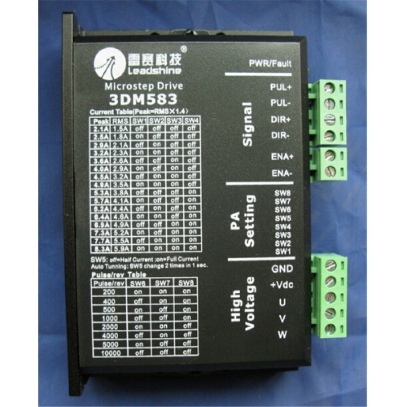 Stepper Motor Drive 3ph 5.8A 1.5NM NEMA23 57mm Shaft 30mm 18-50VDC For CNC Engraving Machine 573S15-30+3DM583