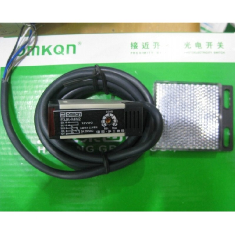 10PCS E3JK-R4M2 4M Photoelectric Switch Feedback Reflective Sensor DC12~24V for Relay