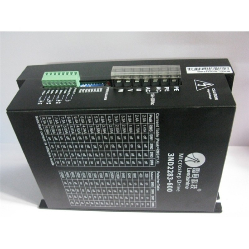 CNC Stepper Drive 3ph 2~8.2A 150~220VAC Matching Nema43 52 Motor 3ND2283-600 Leadshine