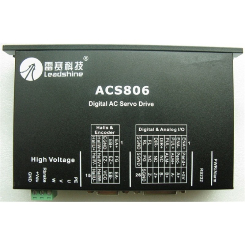 Mid&Low-voltage Servo Motor Drive 200W 7.6A 0.64Nm 1000ppr 20~80VDC ACM602V36-01-1000+ACS806