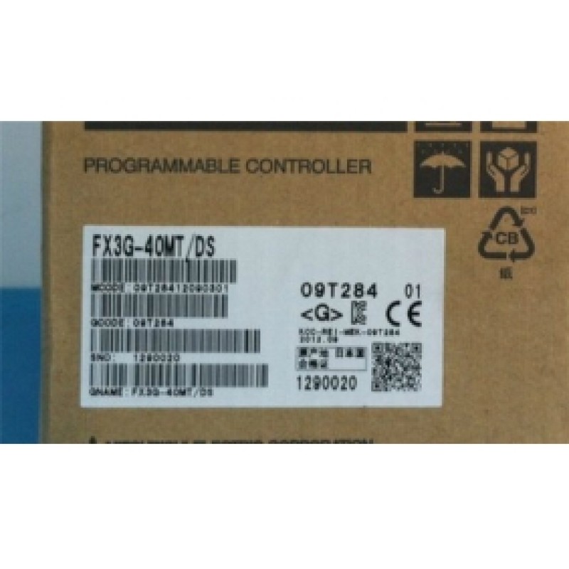 24DI 16DO Transistor 24V DC Mitsubishi FX3G-40MT-DS PLC for upgrade FX1N