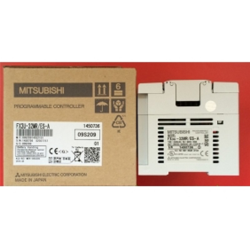 FX3U-32MR-ES-A PLC 100?40V AC 16DI 16DO Relay Mitsubishi with Programing Cable