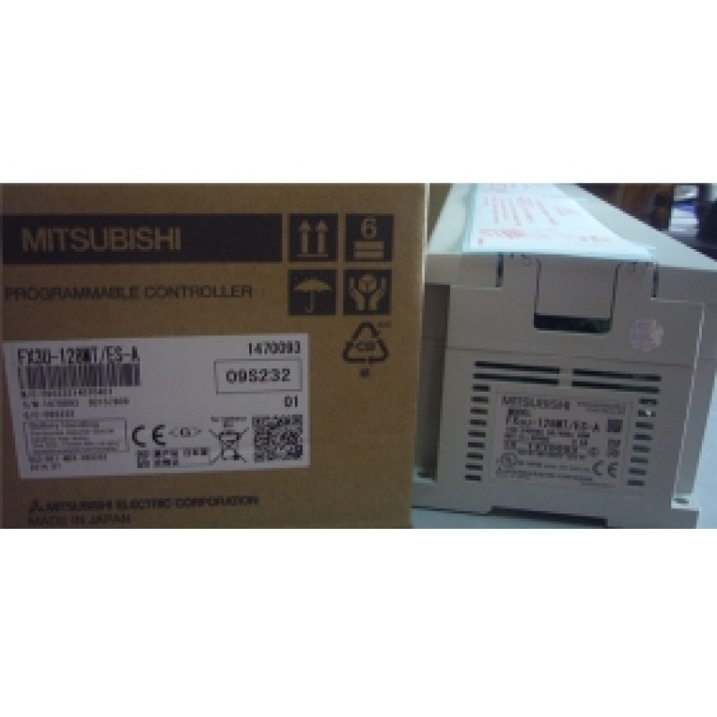 FX3U-128MT-ES-A PLC 100?40V AC 64DI 64DO Transistor with Programing Cable Mitsubishi