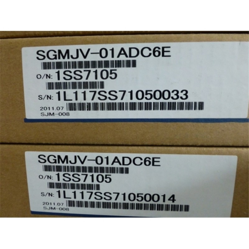 SGMJV-01ADC6E  YASKAWA   200VAC  100W  0.318NM  3000rpm Rotary Servomotor
