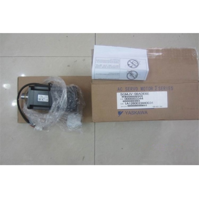 SGMJV-08ADE6E  YASKAWA   200VAC  750W  2.39NM  3000rpm Rotary Servomotor