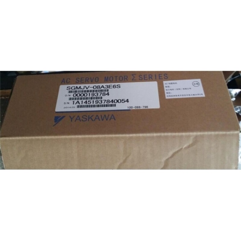 SGMJV-08A3E6S  YASKAWA   200VAC  750W  2.39NM  3000rpm Rotary Servomotor