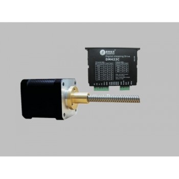 screw linear stepper drive motor kit  NEMA17 42mm 2phase0.52N.M TR8*8(P2)110mm 18~40VDC Microstep 32 for 3D Printer 42HZ