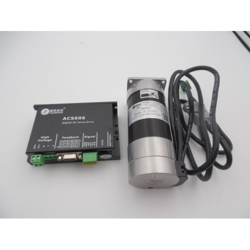 50W 3A 24VDC 0.16NM 3000RPM Brushless DC Servo Motor Dirve Kit pulse Control BLM57050-1000+ACS606