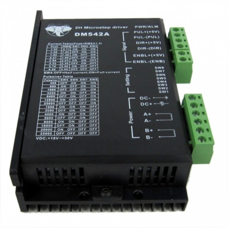 Leadshine DM542 Stepper Drive 2ph 1~4.2A 20~50VDC Matching Nema23 34 Motor DM542