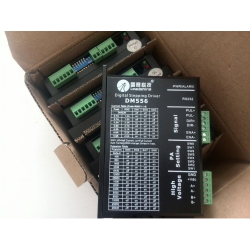 2ph 57mm NEMA23 86mm NEMA34 motor DSP Digital Stepper Drive DM556 18-50VDC 2.1-5.6A Leadshine New