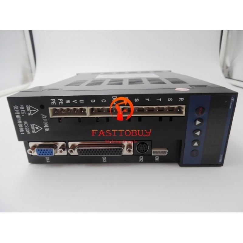 1PH 220V 80mm 2.4NM 750W 3000RPM 3A AC servo motor drive Kit 3M Cable LCMT-07L02NB-80M02430B+LCDB2-072002-LB822